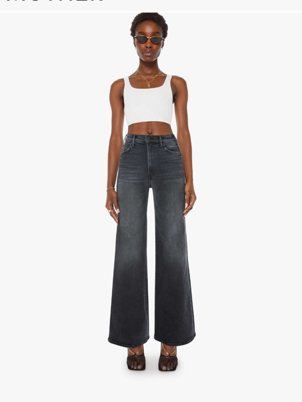 Mother hustler roller sneak jeans